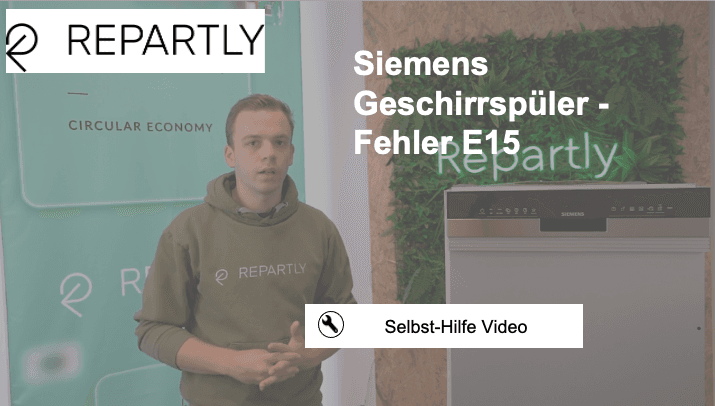 Video - Siemens E15 dishwasher